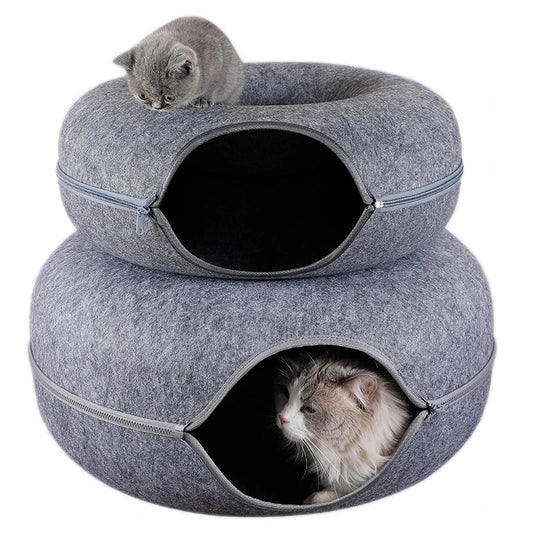 Dual-Use Cat Bed & Tunnel Toy